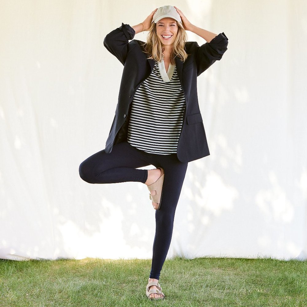 Lands' End Starfish Mid Rise Knit Leggings - M / NWT